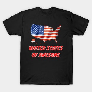 United States of Awesome Flag T-Shirt